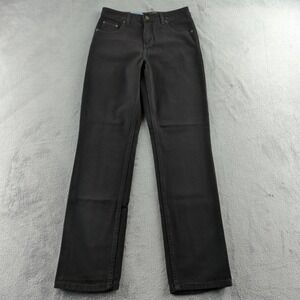 Denver Hayes Jeans Womens 8/32 Black Classic Fit Straight Leg Made Canada Preppy
